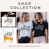 Bach & Boozy Wit & Roze vrijgezellenfeest Servet