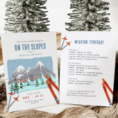 Op de pistes sneeuw ski bachelorette weekend seltzer blikjeskoeler