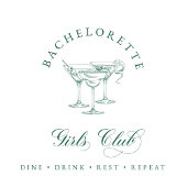 Bachelorette Girl's Club Canvas tas