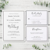 Zwart-wit Wraparound retouradreslabel 01 (Personaliseer de collectie van deze zelfstandige maker.)