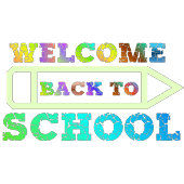 Terug naar school ovale sticker