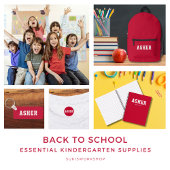 Moderne Eenvoudige Blauwe Aangepaste Kindergarten Thermosbeker