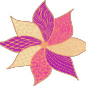 Roze en rode Happy Flower Post-it® Notes