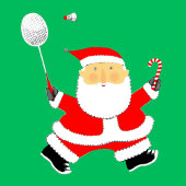 Kerstfeest van Badminton Servet