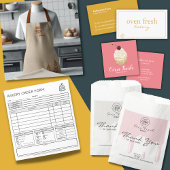 Cupcake Stripes Mint Grijs Bakkerij Business Bedankdoosjes