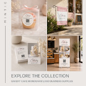 Bakkerijtaart Custom Monogram Logo Visitekaartje