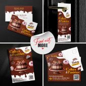 Bakkerij Bruiloft Verjaardag & Jubileum Cake gebak Briefkaart