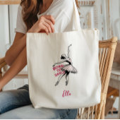 Geboren om te dansen Ballerina, balletdanser Tote Bag