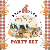 Boerderij Theme Birthday Uitnodiging