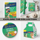 Groene speelse honkbal sporten kinderen verjaardag kaart