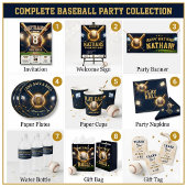 Cadeautag voor baseball verjaardagsfeestje cadeaulabel