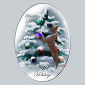 Basenji kerstcadeaus sleutelhanger