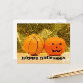Basketball Halloween Party behalve de datum Briefkaart