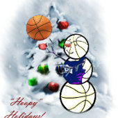 Basketball Snowman-kerstLeggings Leggings