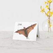 Collection Bat Note Card Kaart (Gele Bloem)