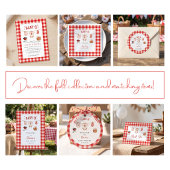 Bbq Baby Shower Rustic Rood Gingham Kaart