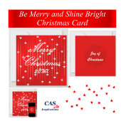 Wees vrolijk en glans heldere thermische tumbler thermosbeker