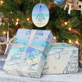 Gezegden voor kerstfeestdagen inpakpapier vel