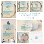 Elopement Beach Wedding Kaart