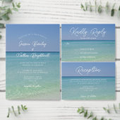 Mooie strand horizon gepersonaliseerde bruiloft button flesopener (Personaliseer de collectie van deze zelfstandige maker.)