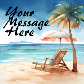 Tropisch strand servet