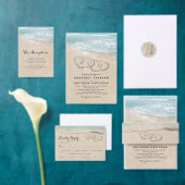 Tropisch Beach Wedding 20 Table Seating Chart Poster (Personaliseer de collectie van deze zelfstandige maker.)
