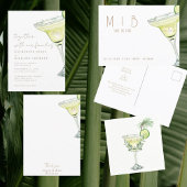 Margarita Monogram Bruiloft Save the Date Briefkaa Briefkaart