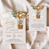 Schattige Beer, groene ballonnen, eerste verjaarda Sparkling Wijnetiket