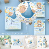 Jongen Beer Blue Second Birthday Kaart