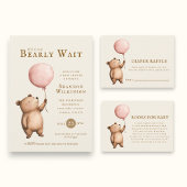 Whimsical Bear Baby Predictions Game Flyer