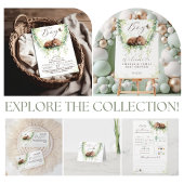 Woodland Dieren Groen Baby Jongen Douche Luier Poster