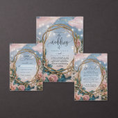 Prachtige Art Nouveau thema bruiloft RSVP Kaartje (Personaliseer de collectie van deze zelfstandige maker.)