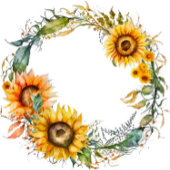 Mooie Herfst Zonnebloemen Airy Krans Bruiloft Bedankdoosjes