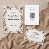 Mooie Floral bedankt voor je kaart