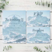 Mooie berg fotografie winter bruiloft button flesopener (Personaliseer de collectie van deze zelfstandige maker.)