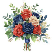 Mooie Waterverf Bloemenboeket Save The Date