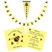 Bee Happy Birthday Bumblebee Feesthoedjes