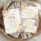 Bee Honey Boho Wildflower Hoe groot is de buik van Informatiekaartje