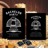 Groom Bachelor Party Black and White Brouwerij Tou Kaart