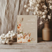 Beige Pompoen Geslacht Neutrale Luier Raffle Informatiekaartje