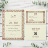 Beige Brown Menu (Personaliseer de collectie van deze zelfstandige maker.)