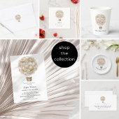 Beige Hete Luchtballon Boho Baby shower Bedankdoosjes