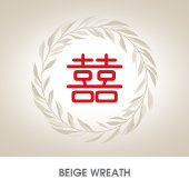 Chinese legant beige leves Weddenschap Kaart