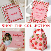 Aardbei Berry First Birthday Party Papieren Bekers