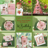 Snail & Strawberry 'Berry First' Party Napkins Servet
