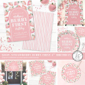 Berry Eerste Verjaardag 1e Verjaardag Party Kaart