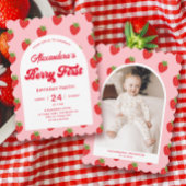 Aardbei Birthday Bedankkaart