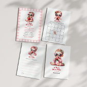 Baby Shower 'Berry Sweet' Vellum Uitnodigingen