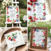 Berry Baby shower Advice Kaart Berry Sweet