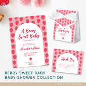 Dank u Berry veel Baby shower dank u kaart